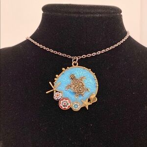 Handmade Turtle Pendant Necklace